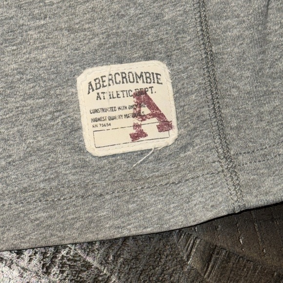 VTG Y2K A&F Men’s Abercrombie & Fitch Gray Athletic Sleeveless Muscle Tank Shirt - Picture 9 of 16